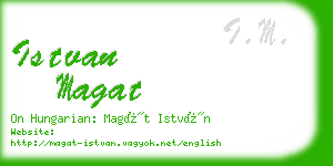 istvan magat business card
